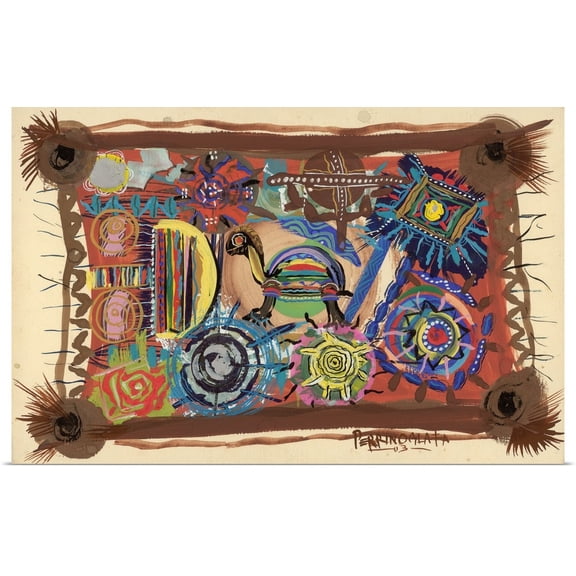 Great BIG Canvas | Rolled Oglafa Ebitari Perrin Poster Print entitled Turtle wisdom, 2003