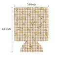 thumbnail image 3 of Beer Sleeve 2 PCS Summer Cans Cooler Sleeve Lemon Plaid Lattice Beer Can Coolies for Kitchen Christmas Halloween (3.9In X4.9 In), 3 of 3