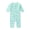 Shark, variant on M+A by Monica + Andy Organic Cotton Gender Neutral Long Sleeve Baby Henley One-Piece, Sizes Newborn - 24 Months