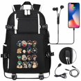 thumbnail image 2 of Anime Dibujos Animados Inuyasha USB Gran Capacidad Joven Estudiante Mochila Hombres Mujeres Ocio Viaje, 2 of 4