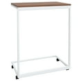 thumbnail image 3 of vidaXL Side Table with Wheels White 55x35x70 cm Engineered Wood, 3 of 4