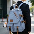 thumbnail image 3 of Large Capacity Minimalist Nylon Backpack Casual Trendy Travel Daypack for College Women Men, 3 of 5
