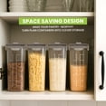 thumbnail image 6 of Utopia Kitchen Cereal Containers Storage Set 3 Pack 4L135.2 oz Airtight Food Storage Containers with Lids, BPA-Free Cereal Dispensers for Pantry Organization and Storage Clear, 6 of 8