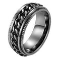 thumbnail image 1 of Anillo de acero inoxidable con anillo giratorio de 8 mm., 1 of 5