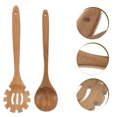 thumbnail image 3 of 2Pcs Wooden Spoon Noodle Spoon Non-stick Wooden Spoon Convenient Rice Spoon Kitchen Supplies, 3 of 9