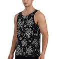 thumbnail image 2 of Fotbe Turtle Pattern Men's Quick Dry Workout Tank Top Gym Muscle Tee Fitness Bodybuilding Sleeveless T Shirt Breathable Workout Shirt-X-Large, 2 of 9