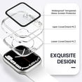 thumbnail image 4 of [2 in 1] for Waterproof Apple Watch Screen Protector Case Series 8 & 7 45mm,360 Protective PC Face Cover Built-in Tempered Glass, Front & Back Bumper for iWatch Series 8 & 7 Accessories, 4 of 5