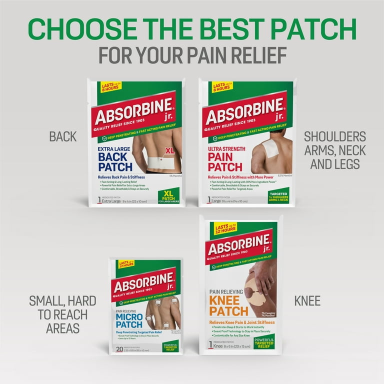 PAIN RELIEF WELL PATCH, 25/BX