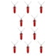 thumbnail image 3 of Jumpingount Abalorio de columna hexagonal para mujer, fabricación de joyas, colgantes colgantes hechos a mano, abalorios de cristal coloridos, decoraciones, Rojo oscuro 10piezas Jumpingount CBP468263, 3 of 4