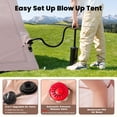 thumbnail image 6 of MOPHOTO 2-4 Person Inflatable Tents for Camping, Blow Up Tent with Hand Pump, Easy Setup Inflatable Hot Tent with Stove Jack, Waterproof Oxford Air Glamping Tents for Camping Adult, 6 of 9