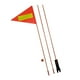 thumbnail image 4 of Bandera de seguridad para bicicletas Durable Resistencia al desgarro Montar banderín Resistente a la intemperie Multifunción Advertencia de seguridad kusrkot Bandera de seguridad en bicicleta, 4 of 7
