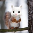 thumbnail image 5 of Funny Squirrel‑Head Hanging Feeder, Animal Face Shaped Outdoor Garden Backyard Bird Feeder Decor, 5 of 5