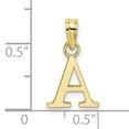 thumbnail image 2 of FJC Finejewelers 10k Yellow Gold A Block Initial Charm, 2 of 5