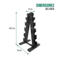 thumbnail image 4 of Rack Mancuernas Hexagonales Vinil 3 A 12 Lb Tayga Color Negro, 4 of 4