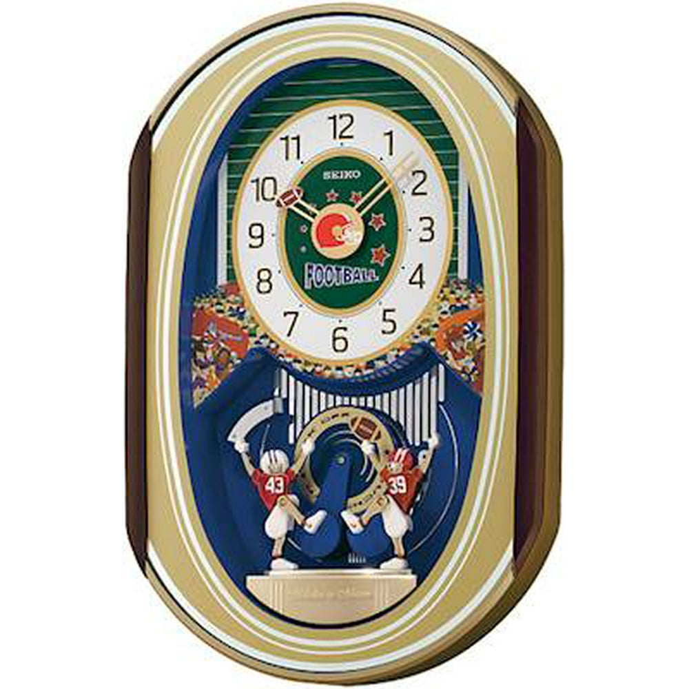 Seiko Football Clock QXM259GRH Melodies in Motion