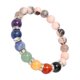 thumbnail image 5 of Pulsera De Chakra Cuerda Elástica Alivio Del Estrés Relajante Pulsera De Cuentas Estrechamente Conectada Para Meditación Fiesta Curación Rosa, 5 of 5