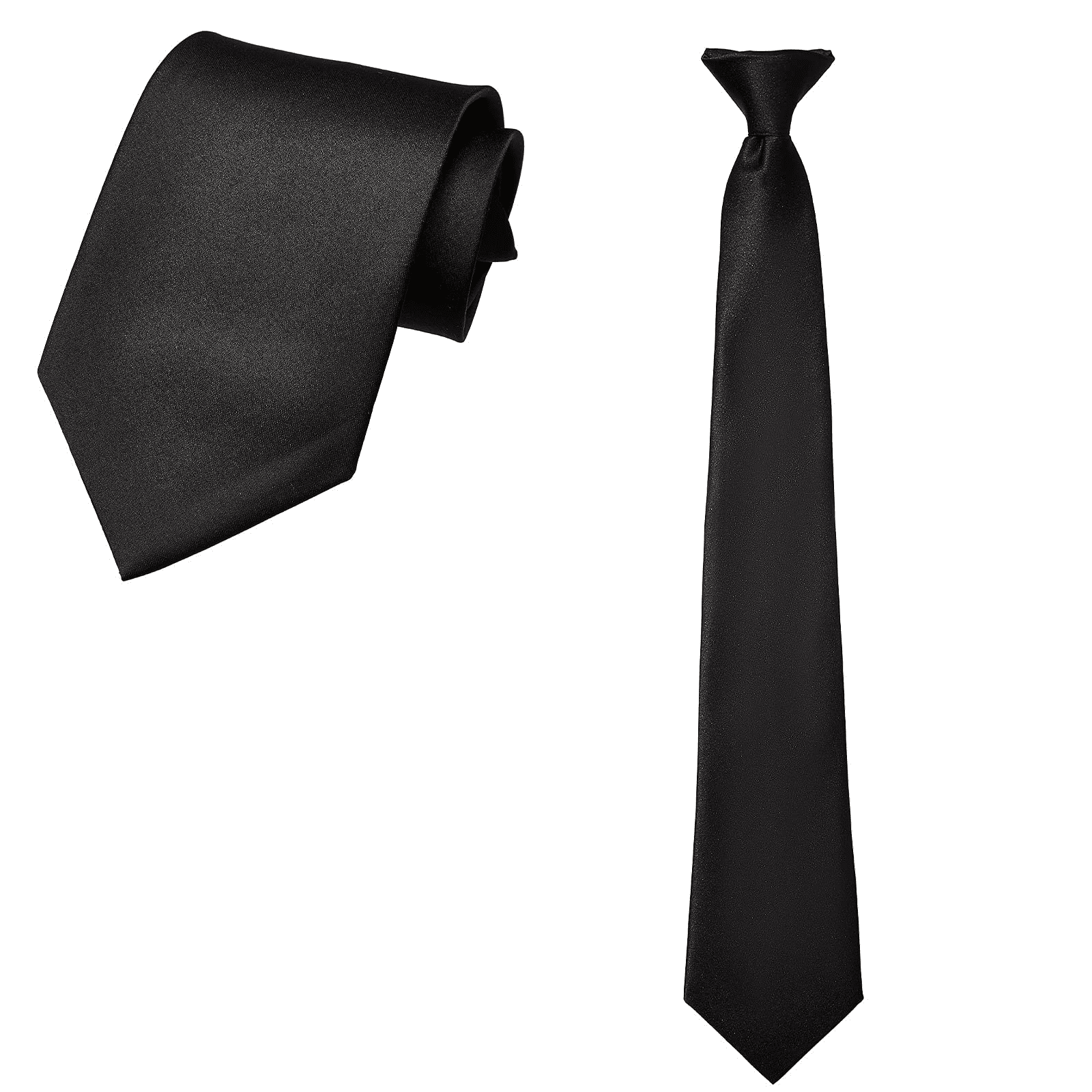 Men's Ties, Clip-on Ties Solid Neck Strap Tie, for Wedding, Graduation ...