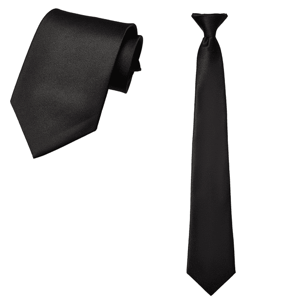 Men's Ties, Clipon Ties Solid Neck Strap Tie, for Wedding, Graduation
