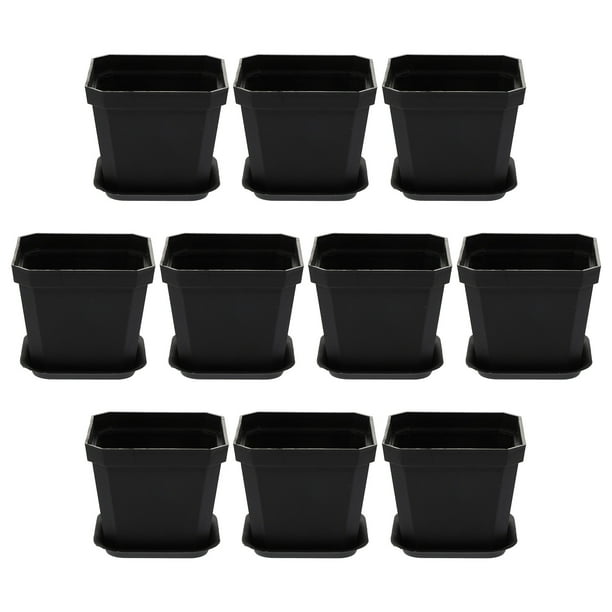 EeaseMX 10 mini macetas prácticas para bonsái, macetas de plástico para escritorio.