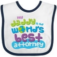 thumbnail image 3 of Inktastic Attorney Dad Lawyer Boys or Girls Baby Bib, 3 of 4