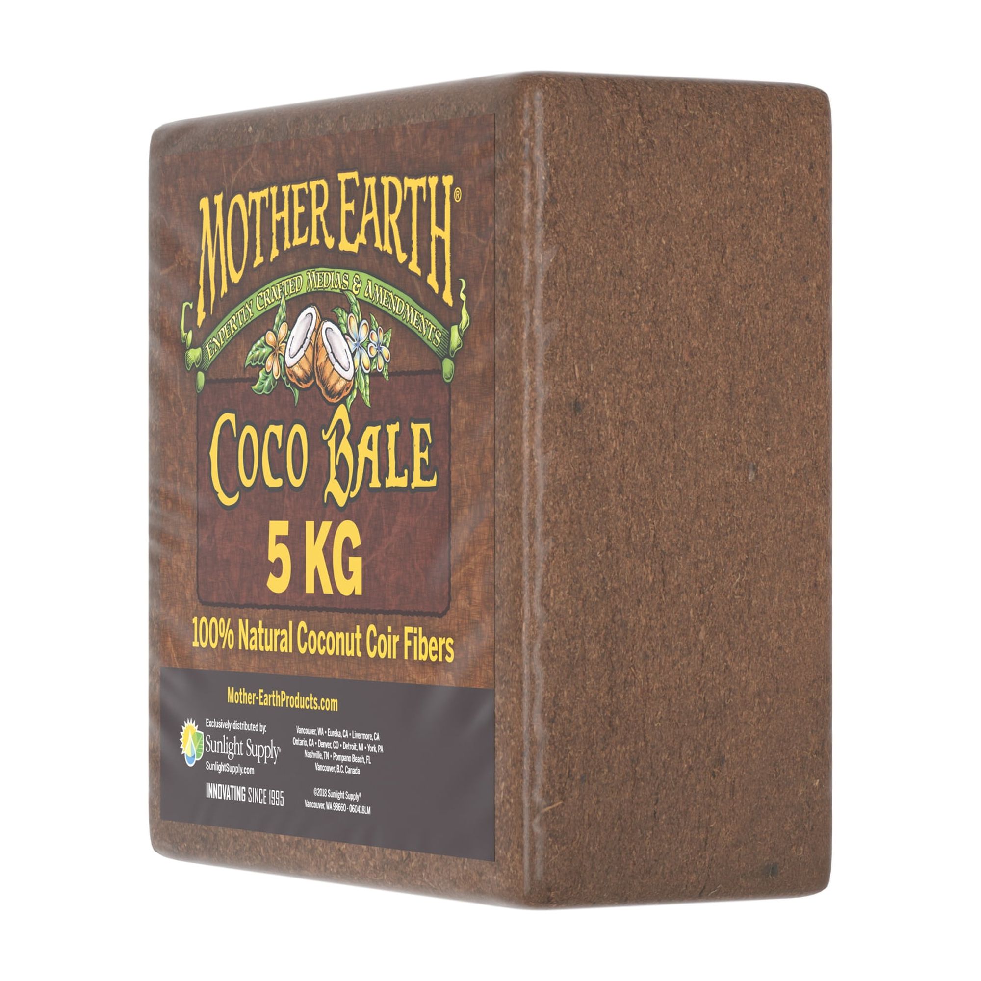 Mother Earth Coco Bale 5 kg, 100% Coconut Coir Fibers - image 4 of 8