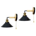 thumbnail image 4 of TISHITA Applique Murale Lampe de Chevet Décorative Industrielle pour 2 Pcs, 4 of 8