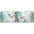 thumbnail image 4 of Rustic Farmhouse Bath Mat, Farm Teal Daisy Floral Flowers Butterfly Country Wooden Bath Rug for Bathroom, Grey White Bath Mat Soft Non Slip Bath Rugs, 16X48IN, 4 of 5
