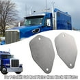 thumbnail image 6 of ALLTIMES 1Pair Horn Block Off Plates for Peterbilt, Silver 303 Stainless Steel CNC Technology, 6 of 8