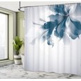 thumbnail image 4 of Ambesonne Abstract Shower Curtain, Gradient Toned Flowers Art, 69"Wx84"L, Petrol Blue, 4 of 4