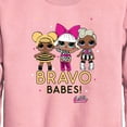 thumbnail image 2 of LOL Surprise! - Bravo Babes - Toddler And Youth Crewneck Fleece Sweatshirt, 2 of 4