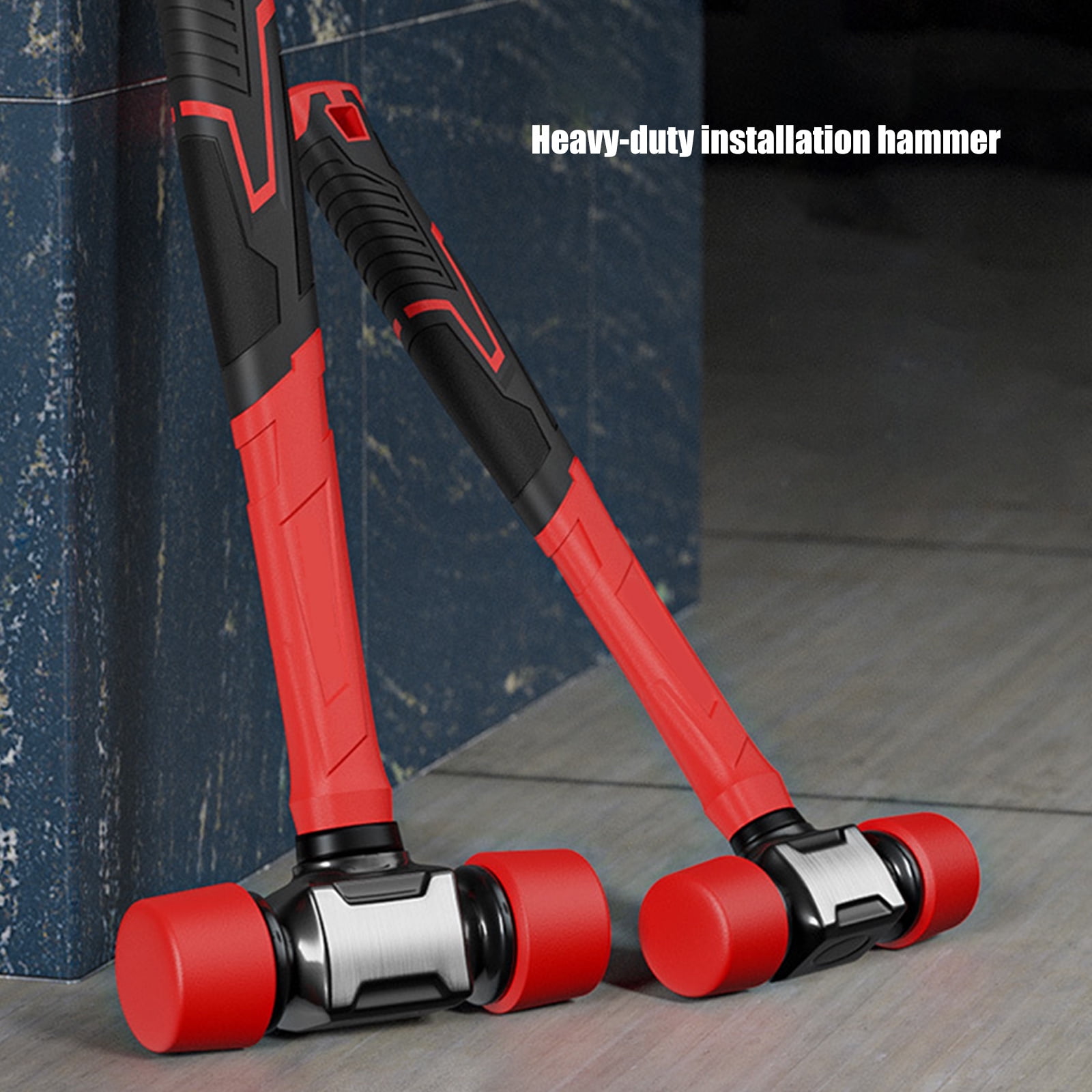 Rubber Mallets Hammer Vibrations Reducing Fibre Handle Essential For Floor Installations And Camping Equipment Assembly