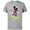 Athletic Heather, variant on Mickey Mouse Surprised - Short Sleeve Cotton T-Shirt for Adults - Customized-Navy