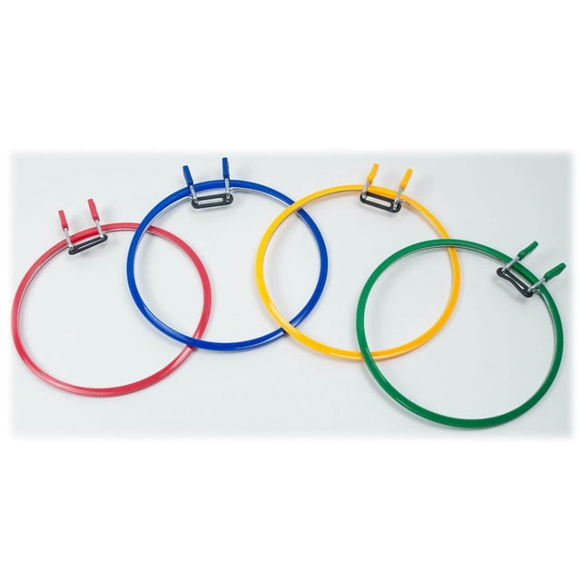 Embroidery Hoop Cross Stitch Spring Tension Frame Adult Hand Circle DIY Display Supplies blue