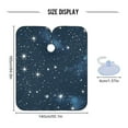 thumbnail image 4 of JSTEL Star Starry Sky Waterproof Barber Cape for Men Women Beard Shaving Bib Apron Professional Hair Cutting Cloth, 65 x 55 inch, 4 of 6