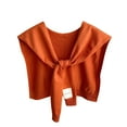 thumbnail image 1 of Bufandas de mujer de color liso de punto para exteriores, chal de invierno con cuello falso, bufanda decorativa Kangshi para el regazo y los hombros, bufanda para mujer, 1 of 1