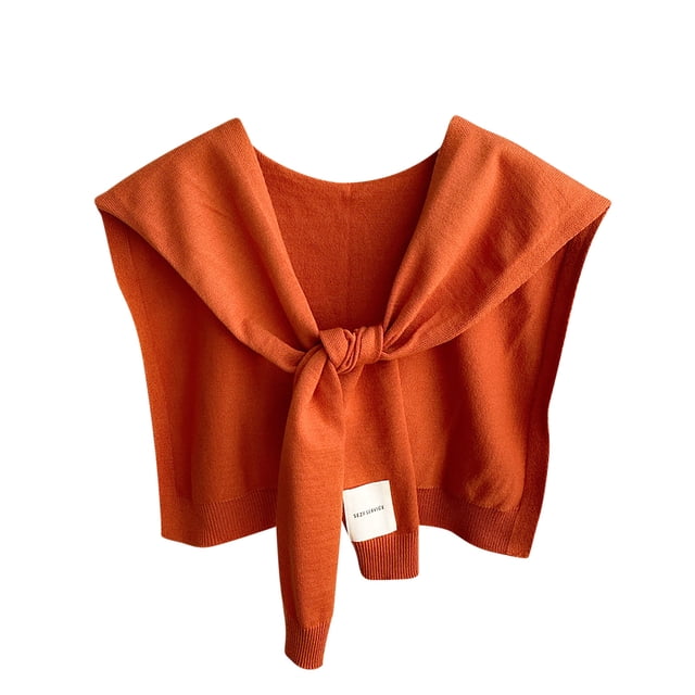 Bufandas de mujer de color liso de punto para exteriores, chal de invierno con cuello falso, bufanda decorativa Kangshi para el regazo y los hombros, bufanda para mujer