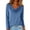 Blue #23, variant on Cowl Neck Tops for Women Trendy Draped Tunic Cute Long Sleeve Tops Loose Fit Elegant T Shirt Dressy Casual Blouses Blue 2XL
