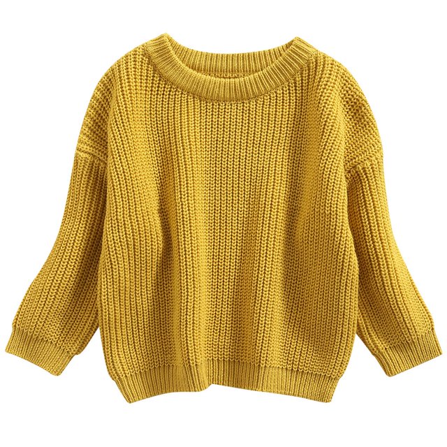 Tenues Chaudes Automne Hiver pour Garçons Bébé Fille Mignon Pull à Manches Longues Tricoté 3-4 Ans