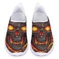 thumbnail image 1 of Doginthehole Beach Zapatos planos antideslizantes con diseño de calavera y lava para mujer, cómodos zapatos de malla para dormitorio, zapatillas suaves para caminar para niña, zapatos para mujer, 1 of 5