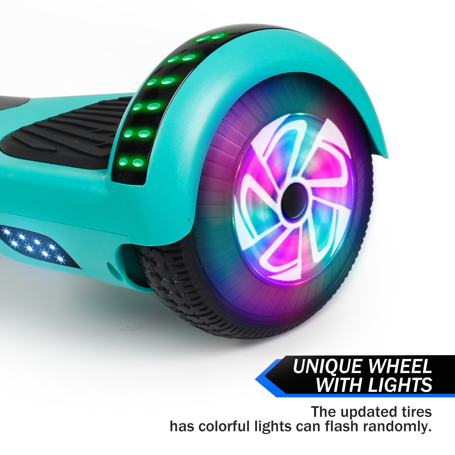  Hoverboard para niños de 6 a 12 años, con altavoz Bluetooth  integrado y ruedas de luces coloridas de 10 pulgadas, scooter de equilibrio  automático certificado de seguridad, regalo para niños 
