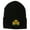 Black, variant on St.Patrick's Day Clover Embroidered Long Beanie - Black OSFM