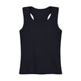 thumbnail image 2 of UACY Girl Cotton Sleeveless Shirt Strap Racerback Athletic Tank Top Toddler Summer Comfy Top Kid Girls Soft Yoga Casual Undershirt (Black, 3-4 Years), 2 of 9