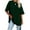 Army Green, variant on YHAJDS Womens Tops Short Sleeve Round Neck Solid Color Cotton Waist Tie Casual Loose Tees
