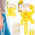 thumbnail image 1 of 12/9 inch Paint Edger Roller Brush Hand-held Clean-Cut Paint Roller Brush Portable Paint Edger Tool with Roller and Brush for Home Room Wall Ceiling Window Painting, 1 of 9