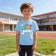 thumbnail image 5 of Tops de Manga Corta Linda con Impresión Gráfica Linda para Niños Niños Y Niñas, Camiseta Casual de la Temporada Escolar, Tela Transpirable Suave, 5 of 9