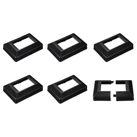 

Deck Post Base Cover 6Pcs Split Style Post Bracket 72x51mm/2.83x2.01 Post Base for Hand and Stair Rails