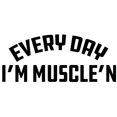 thumbnail image 3 of CafePress - Everyday I'm Muscle'n - 15 oz Ceramic Large White Novelty Mug, 3 of 6