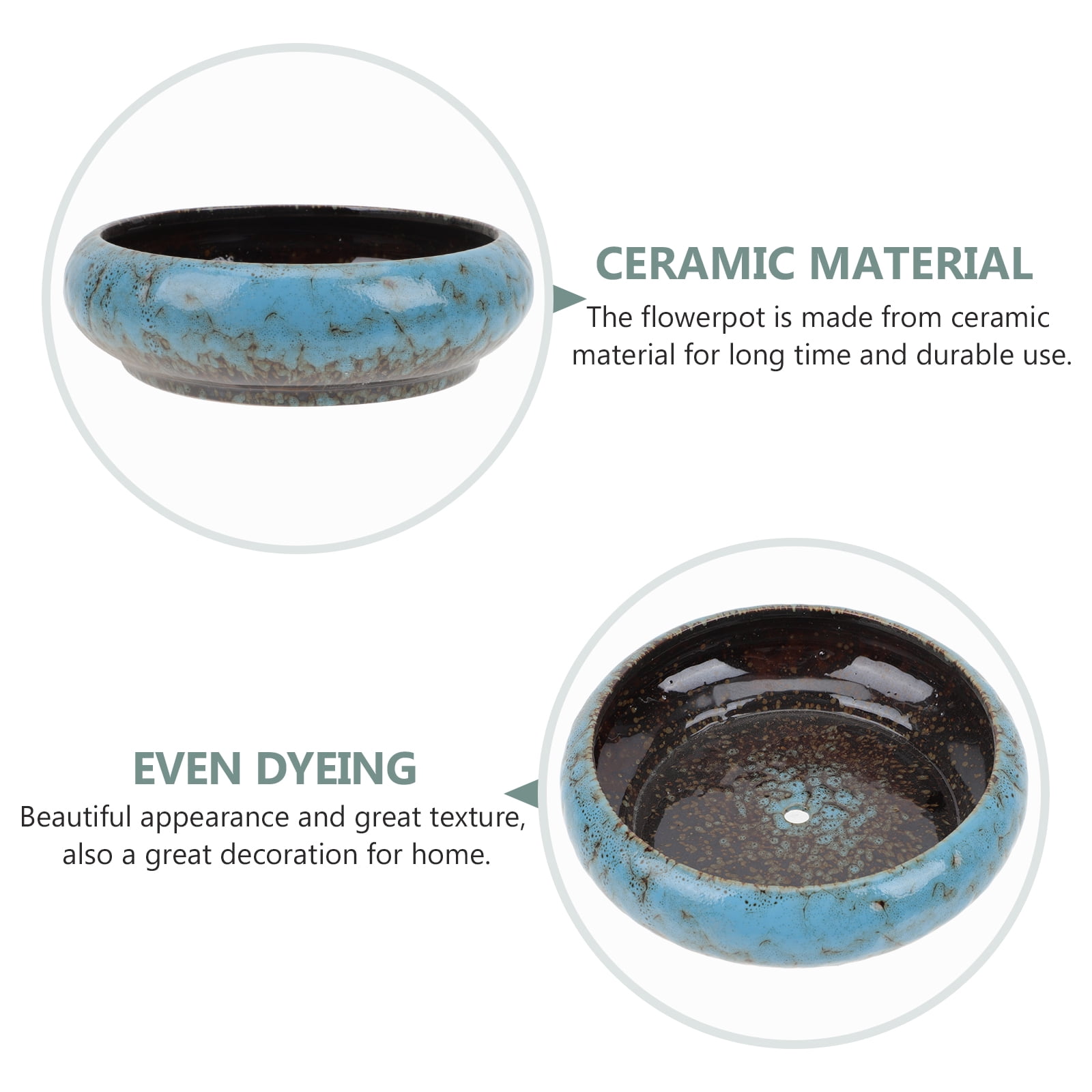 Raindrops Ceramic Flower Pot Retro Style Ceramic Flower Planter Gardening Flower Pot