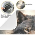 thumbnail image 2 of Wolf Print Dish Drying Mat for Kitchen Counter, Ultra Absorbent Reversible Microfiber Dishes Drying Rack Pad Heat-resistant Mats 16x18in, 2 of 7