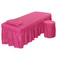 thumbnail image 2 of de de de Color Sólido Funda de Almohada Cubierta de Taburete de Ropa Facial , Macarena  Hoja de cenefa de mesa de masaje, 2 of 8